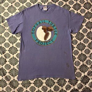 Vintage 90s Topsail Turtle Project Lavender Casual Graphic T-shirt Size Medium